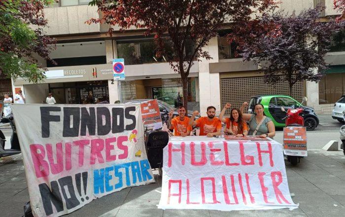 Novecientas inquilinas se declaran en “huelga de alquileres” contra las cláusulas abusivas del fondo buitre Nestar-Azora